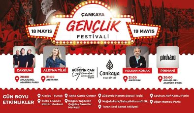 Çankaya Belediyesi, 19 Mayıs Atatürk’ü Anma, Gençlik ve Spor Bayramı’nı gençlerle birlikte büyük bir festivale çeviriyor