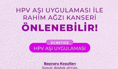 Büyükşehir Ücretsiz HPV Aşı Uygulaması Çalışmalarına Başladı