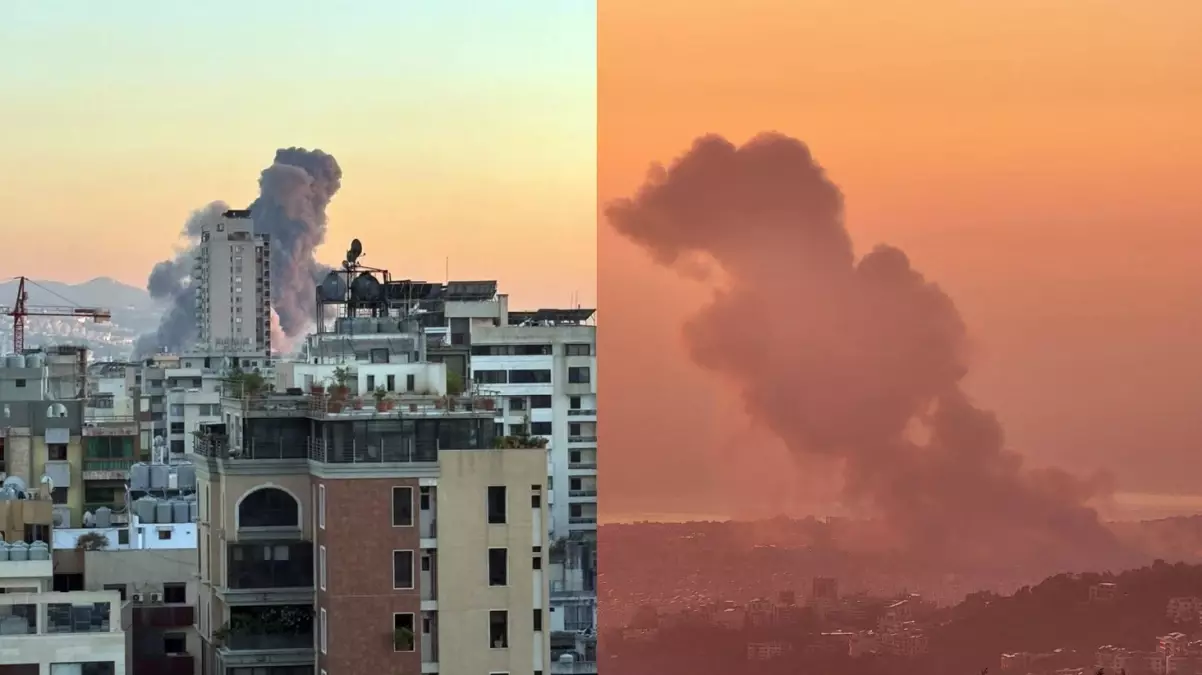 İsrail Başbakanı Netanyahu’nun BM’deki konuşmasının hemen ardından Lübnan’ın başkenti Beyrut’ta çok sayıda patlama sesi duyuldu.